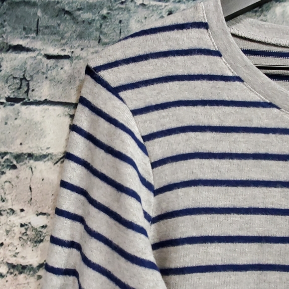 Hye Park and Lune | Scarlet Cozy Striped Tunic Top - Picture 3 of 8